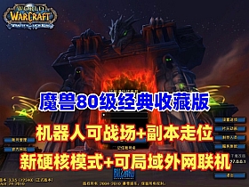 【魔兽世界】经典收藏（三）80版超智能机器人 可战场,可副本走位,增加硬核挑战模式，配局域网外网视频教程-云端资源分享